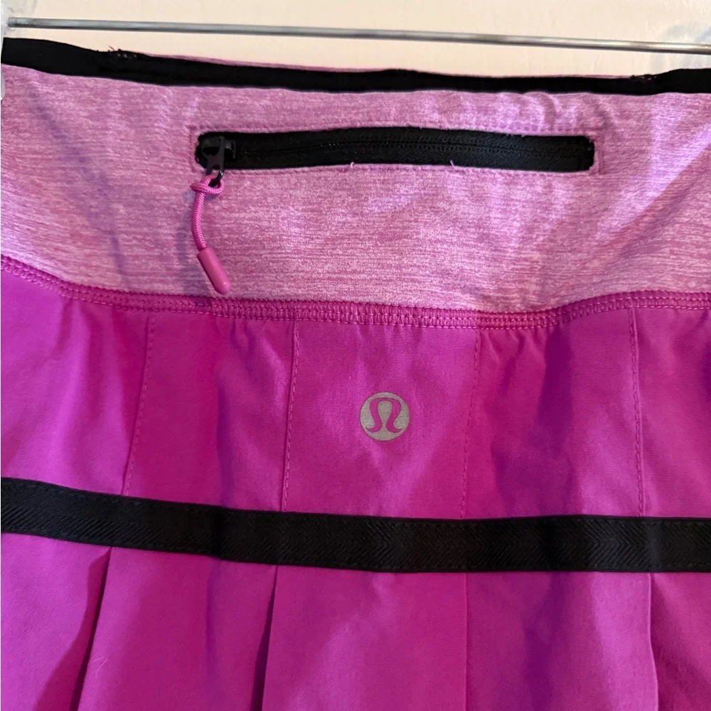 Lululemon Pace Setter Tennis Skirt Ultra Violet / Heathered Ultra Violet Size 6